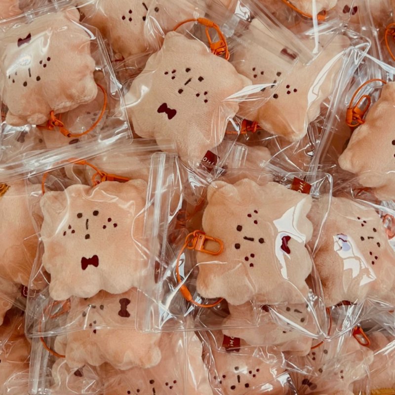 Fortune Cookies | Keychain Small Waste Bag - กระเป๋าใส่เหรียญ - วัสดุอื่นๆ สีส้ม