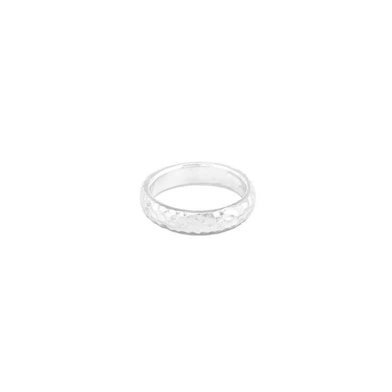 [Sterling Silver Styling Ring] Patterned Men’s Ring - แหวนทั่วไป - เงินแท้ สีเงิน