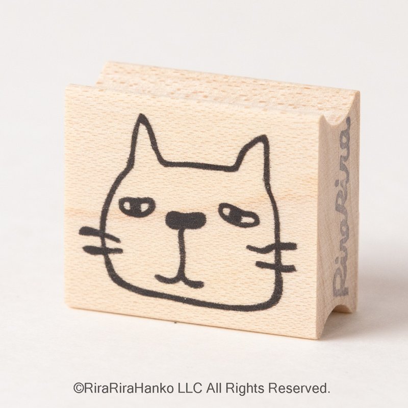 *Yuruneko [Nyankichi]*Rubber stamp*R276 - Stamps & Stamp Pads - Wood 