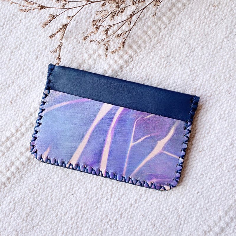 Colorful Rendering Card Holder-Easy Card/Credit Card/Certificate Storage - ที่ใส่บัตรคล้องคอ - หนังแท้ หลากหลายสี