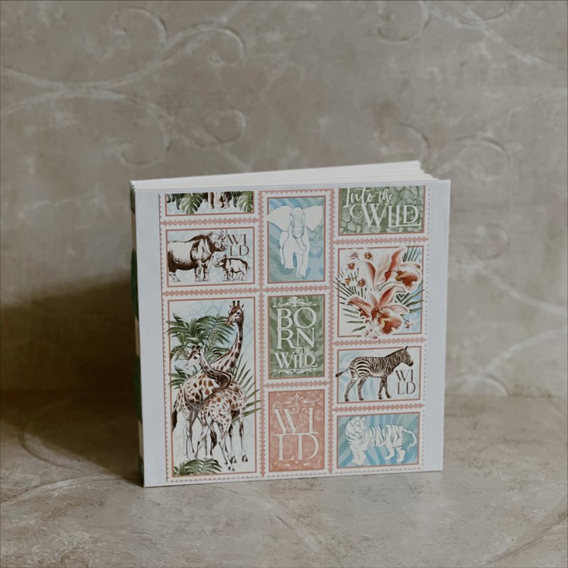 非洲動物 法式手工書 - 筆記本/手帳 - 紙 