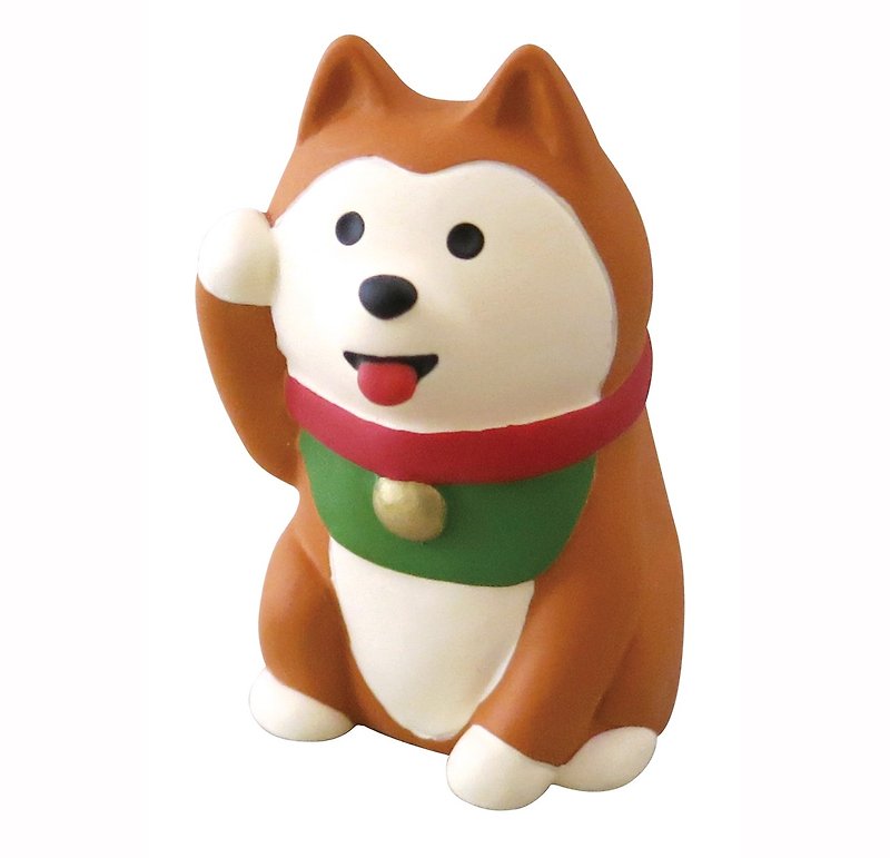 [Japan Decole] 2018 dog limited edition ornaments ★ concombre Shiba Inu dog blessing - ของวางตกแต่ง - วัสดุอื่นๆ สีนำ้ตาล