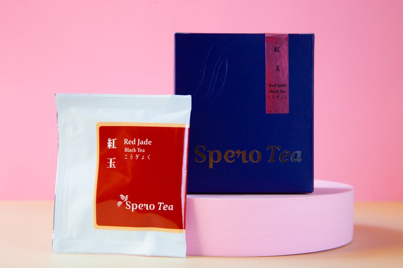 日月潭紅玉 原葉三角立體茶包 - 湛藍盒裝8入 - 茶葉/茶包/水果茶 - 新鮮食材 