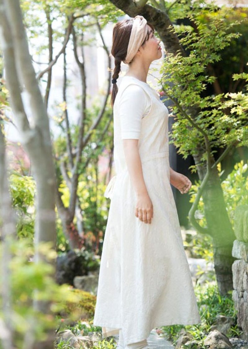 Organic Cotton 2Wayロングワンピース【ボタニカル生地】 - 洋裝/連身裙 - 其他材質 
