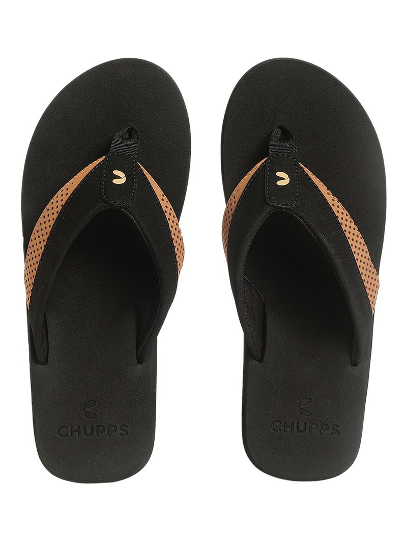 CHUPPS V-Fusion - Dark Black - Sandals - Other Man-Made Fibers 