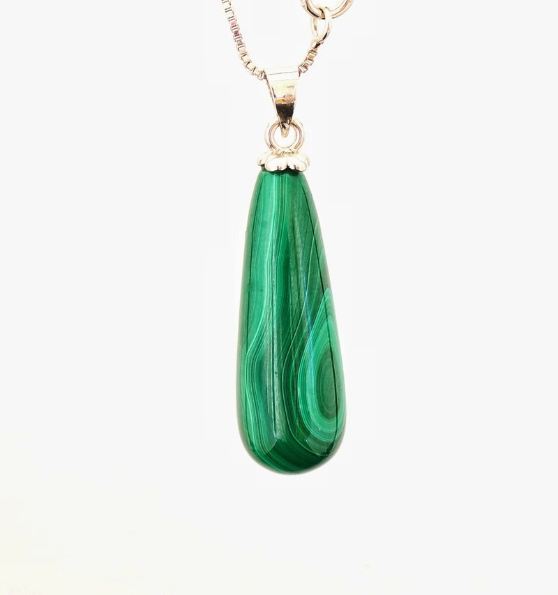 Malachite Necklace-6 - สร้อยคอ - หยก 