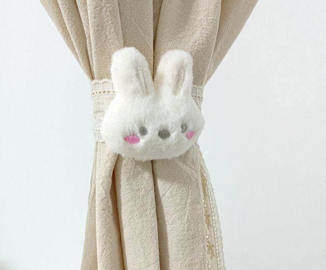 かわいいウサギのレースカーテンストラップ刺繍レースストラップ