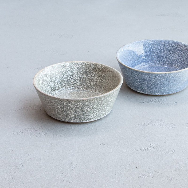 kasane  梅花皮紋路 日本製陶器 缽碗 M size - 碗 - 陶 灰色