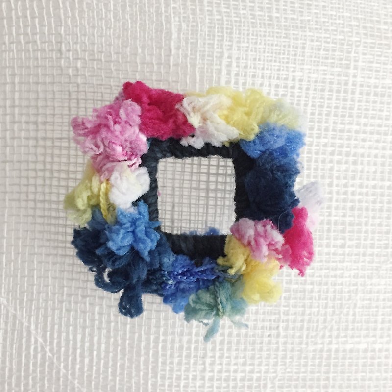 Crochet pin  |  Rectangle - เข็มกลัด - ผ้าฝ้าย/ผ้าลินิน หลากหลายสี