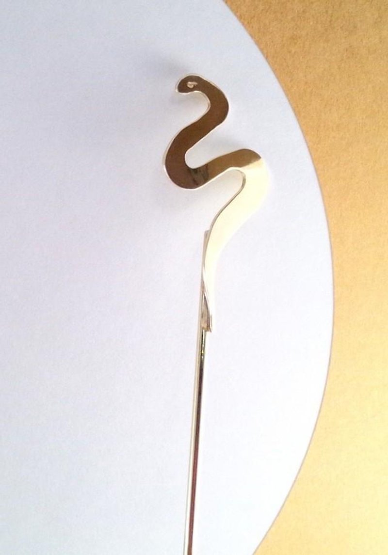 God Snake Brass Hairpin - Other - Other Metals 