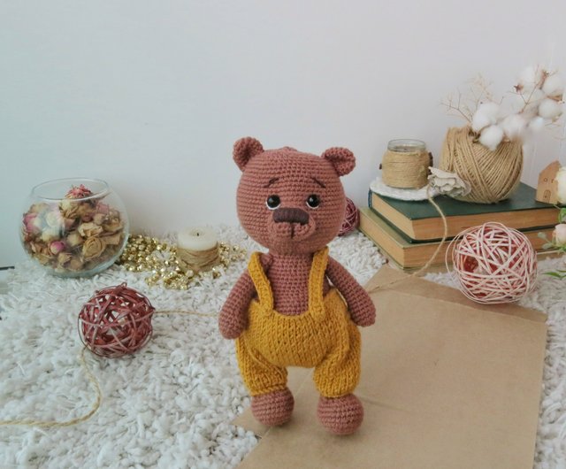 デジタル】あみぐるみクマのかぎ針編みのパターン。あみぐるみの