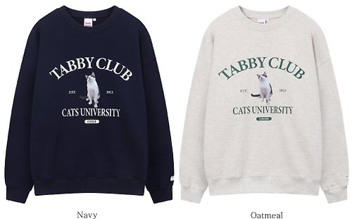 Hadde Studio TABBY CAT CLUB sweatshirts (2 colors)