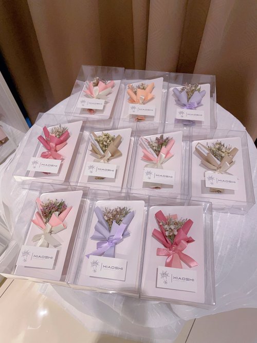 小詩花藝工作室 / XIAOSHI 乾燥花卡片 萬用卡片 生日卡片 聖誕卡片 母親節卡片 創意卡片