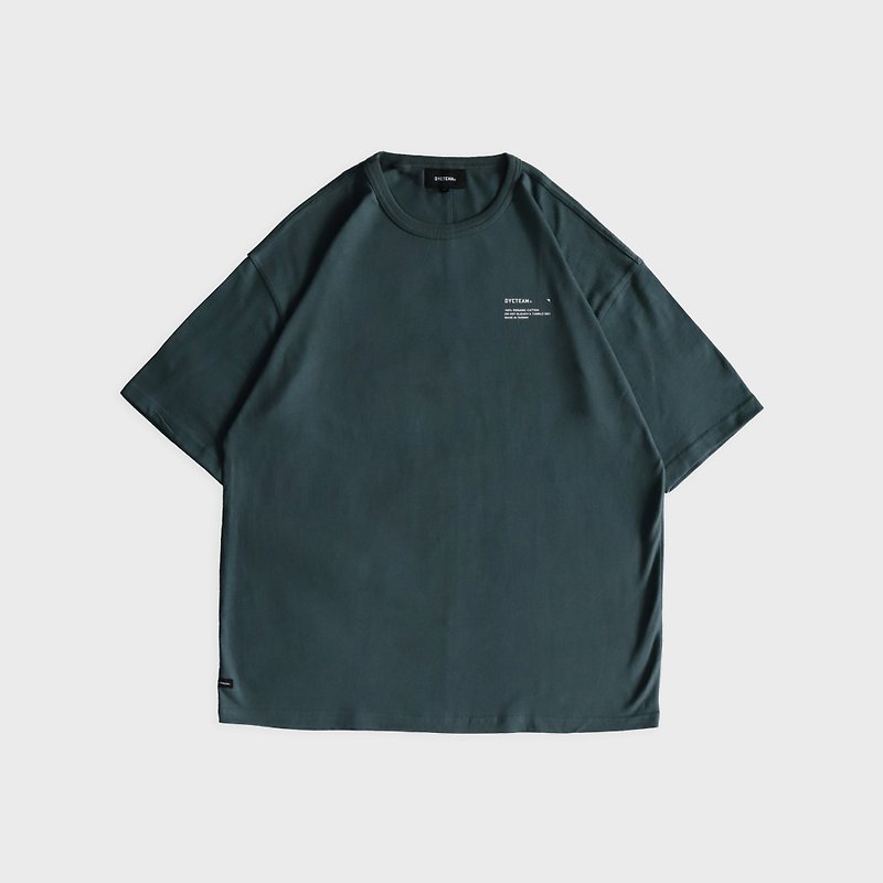 DYCTEAM - ORGANIC LOOSE TEE (gray green) - Men's T-Shirts & Tops - Cotton & Hemp Green