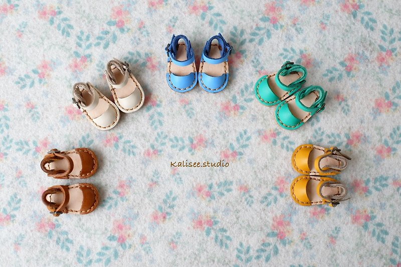 Doll shoes Mary Janes Style fit for blythe, Lati yellow (1/8 dolls), monst - 皮革 - 真皮 