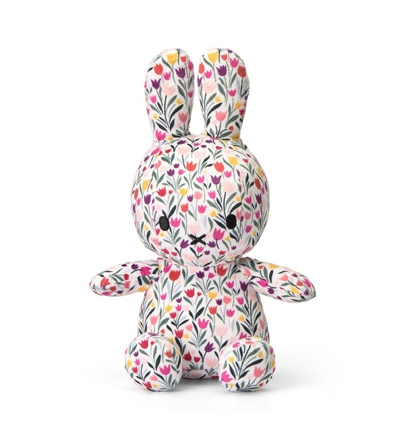 Bon Ton Toys | Miffy Sitting all-over Tulip - 23cm - Stuffed Dolls & Figurines - Other Materials Multicolor