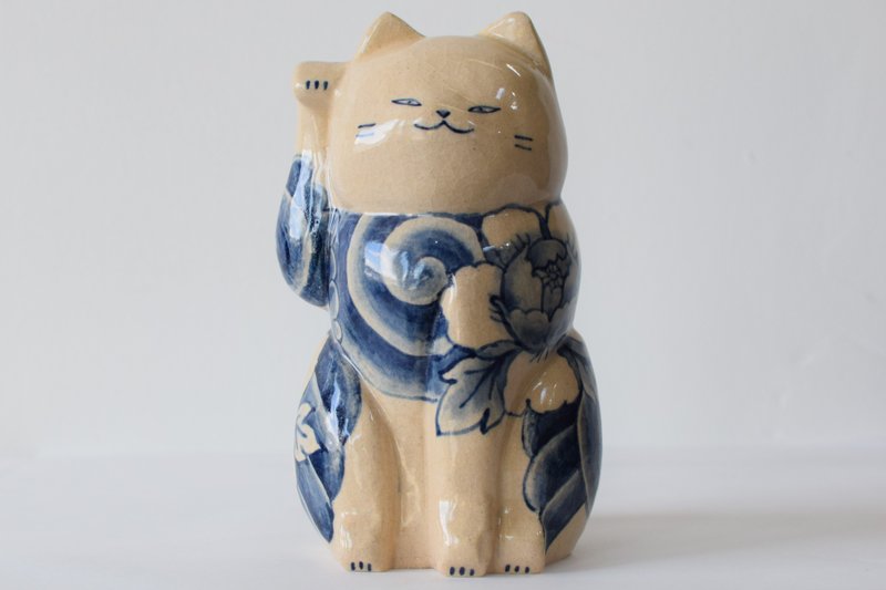招き猫  獅子 - 擺飾/家飾品 - 陶 