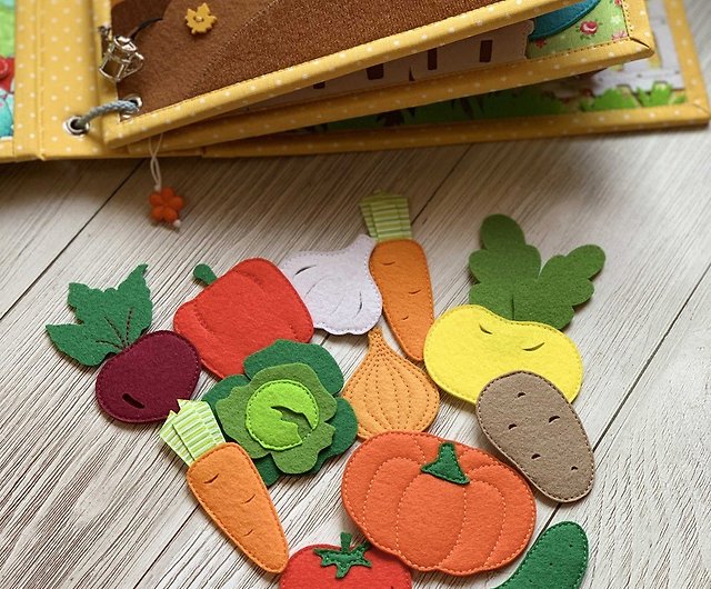 Kitchen Quiet Book Pattern, DIY Mini Book Pages, Learning Toy, Busy Book  Pattern - Shop UmkaFeltBook Knitting, Embroidery, Felted Wool & Sewing -  Pinkoi