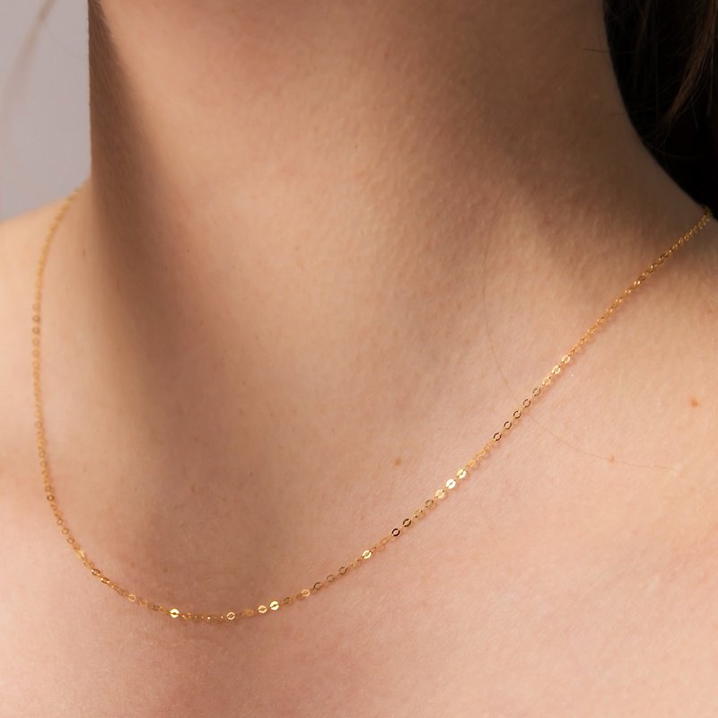 【CReAM】Pre-Order-40cm-Sophia Sophia AU750 Pure 18K Gold Necklace - Necklaces - Other Materials 