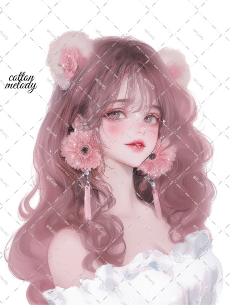original sticker no.6171 人物ステッカー オリジナルステッカー 人物ステッカー 女の子ステッカー オリジナル人物ステッカー - 貼紙 - 紙 