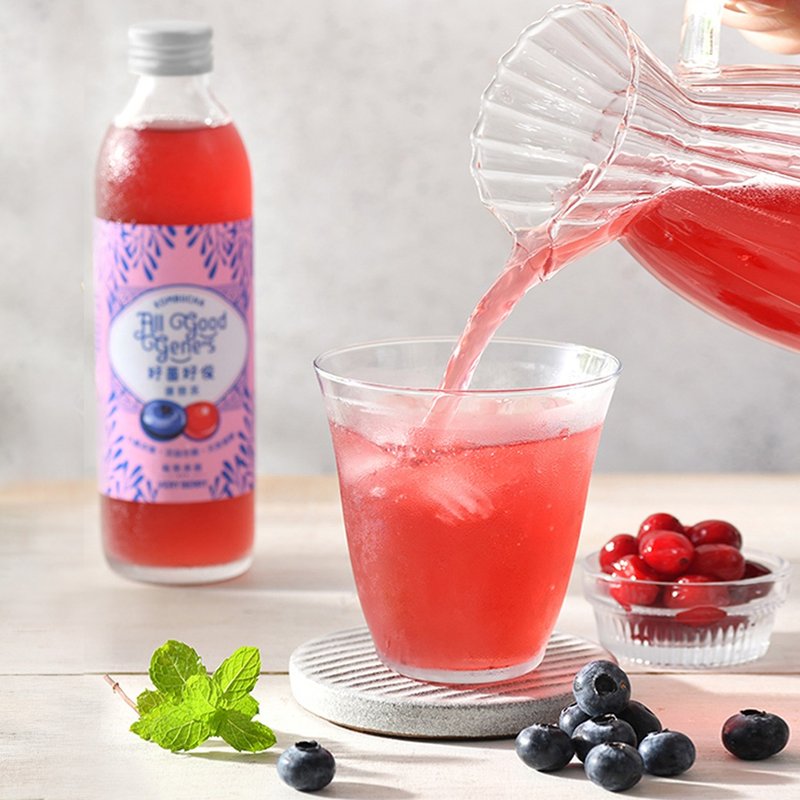 All Good Gene's Kombucha Very Berry 300ml - Tea - Fresh Ingredients 