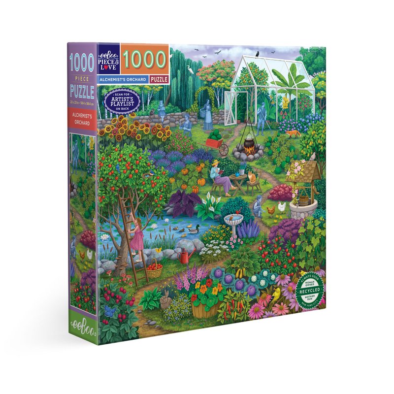eeBoo 1000片拼圖 - Alchemist's Orchard 煉金術師的果園 - 拼圖 - 紙 多色