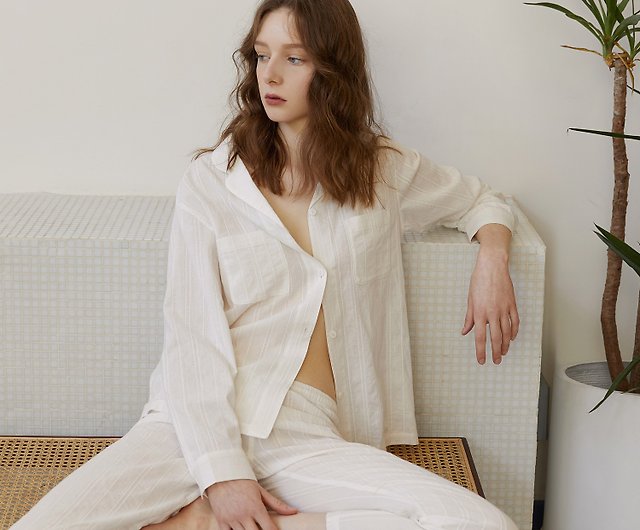 Pajamas Women's Silk Long-sleeved Pajamas Pajamas Suit Jacquard