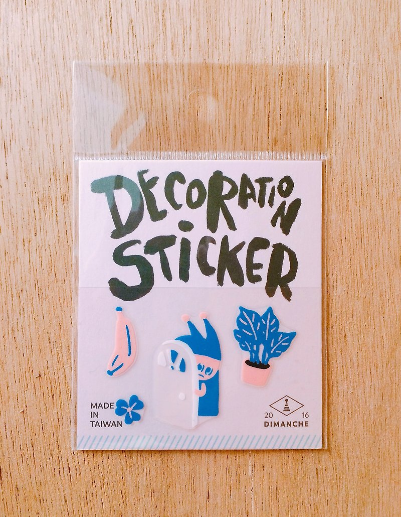 Dimengqi Decorative Stickers-Elf/Door - Stickers - Paper Multicolor