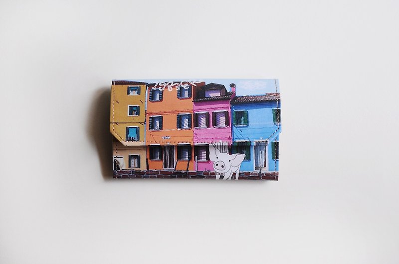 Handmade Paper Purse -Piggy trave - Wallets - Paper Multicolor