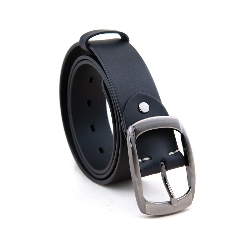 本革ベルト レザーベルト ギフト カスタマイズ 名入れ 箔押し 38mm - ベルト - 革 ブラック