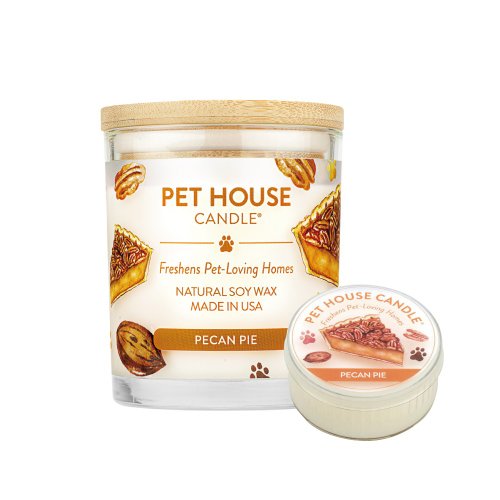 毛寵世代旗艦店 【美國PET HOUSE】室內除臭寵物香氛蠟燭-胡桃派
