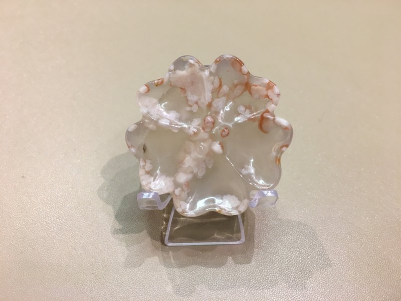 櫻花瑪瑙花形擺件 - 令人開心快樂的寶石 辦公室小物 - 裝飾/擺設  - 水晶 