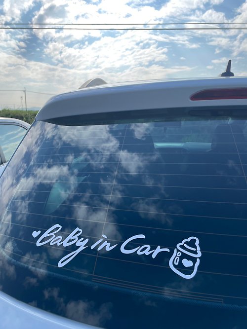 寫字的林 Baby In Car 車貼 車貼紙 防水貼紙