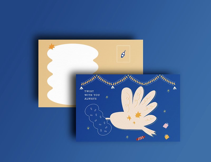 KACHA Universal Postcard - Blue Lucky Star - การ์ด/โปสการ์ด - กระดาษ สีน้ำเงิน