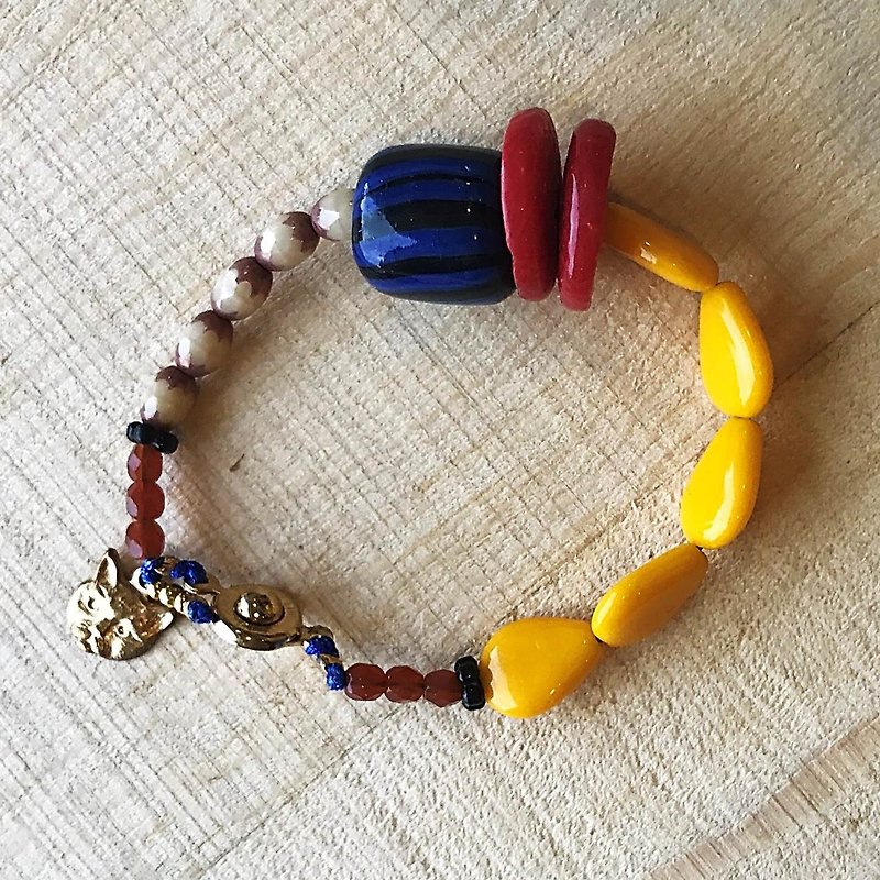 ［Cat and Mice • Beads beat Beads］ bracelet collection-[BIG] 002 - Bracelets - Acrylic Multicolor
