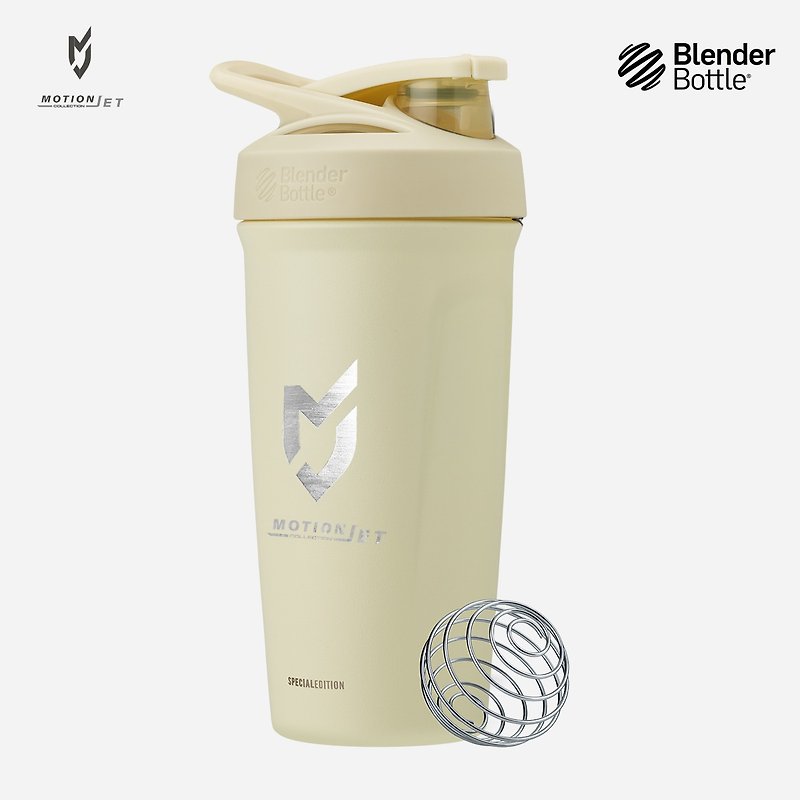 MJC & Blender Bottle Stainless Steel Collaboration Kettle 24 oz - (Ivory Yellow) - Vacuum Flasks - Stainless Steel 