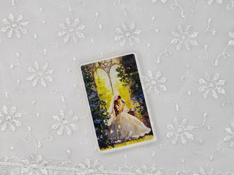 Garden girl acrylic photo card - 吊飾/掛飾 - 壓克力 