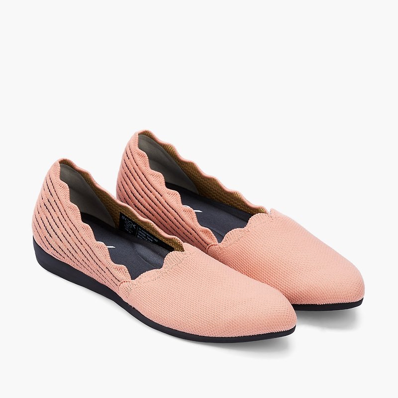 樂游波紋平底鞋/粉紅 - 芭蕾舞鞋/平底鞋 - 聚酯纖維 粉紅色
