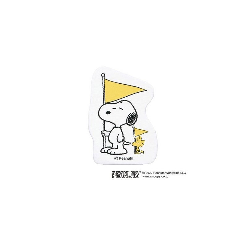 【KODOMO NO KAO】Snoopy wood seal H flag - Illustration, Painting & Calligraphy - Wood 