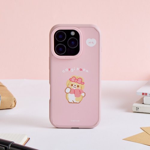 TOYSELECT 柯基犬卡卡暖冬圍巾峽谷強悍MagSafe iPhone手機殼-娜娜