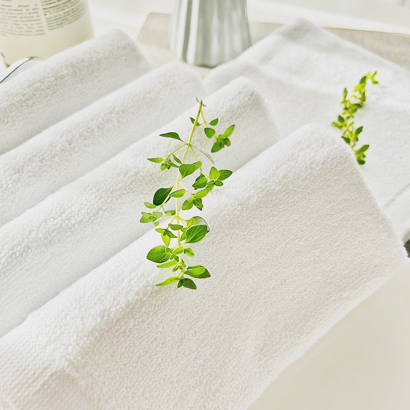 MIT製造 飯店專用厚款毛巾(2入組) 100%純棉 飯店白 - 衛浴用品/浴室收納 - 棉．麻 