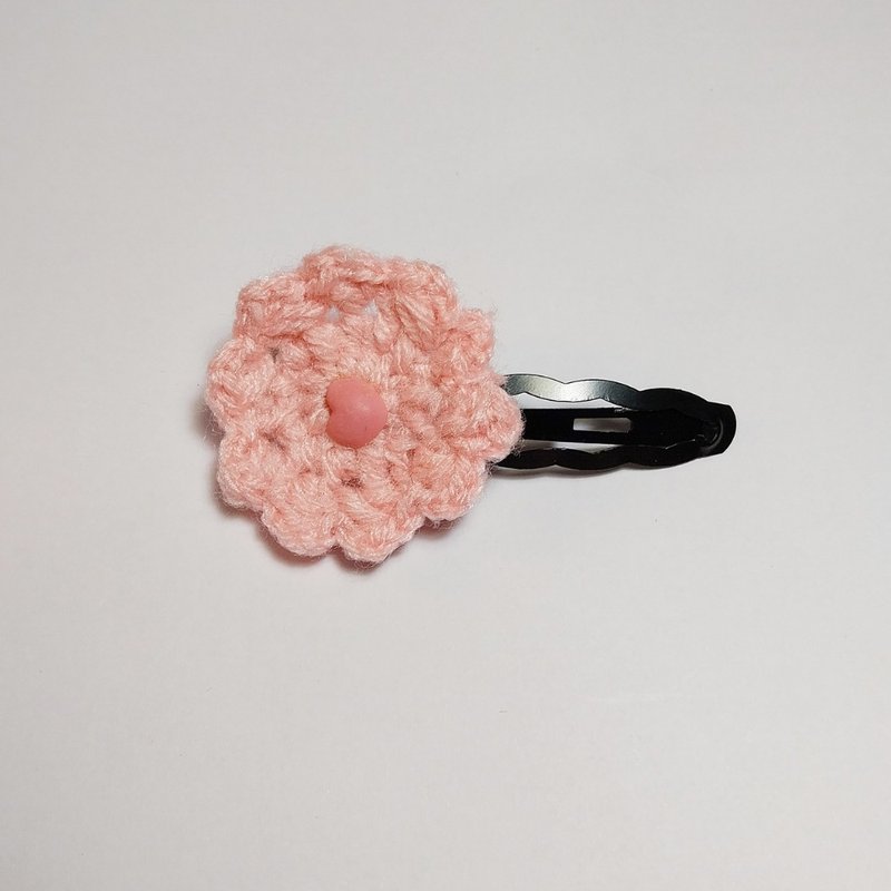 Pink Flower Head Decoration Handmade Clip - Hair Accessories - Other Man-Made Fibers Pink