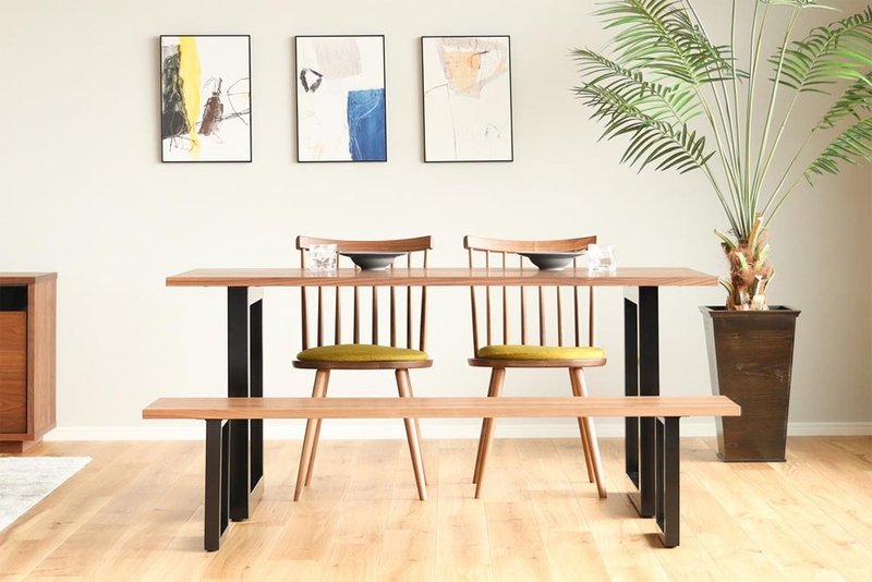 Master Wall Wildwood Bench Steel Legs from various local workshops - Dining Tables & Desks - Wood Brown