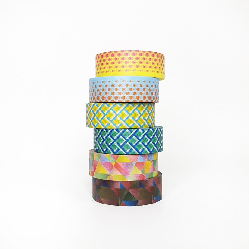 mt Deco Masking Tape / 2021SS Deco 6-roll Set (MT01D478-483) - มาสกิ้งเทป - กระดาษ หลากหลายสี