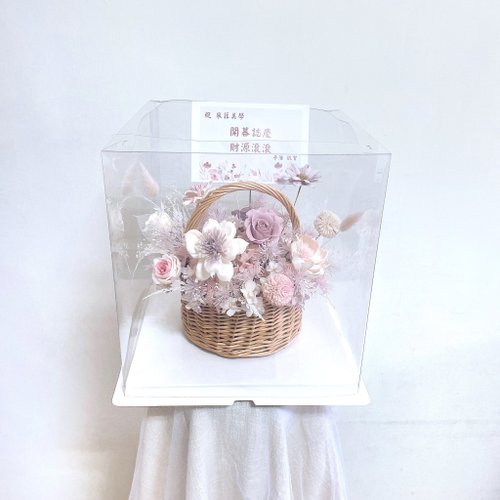 Antique ハンドメイド・手芸 小さなフラワーバスケット♡プリザーブド