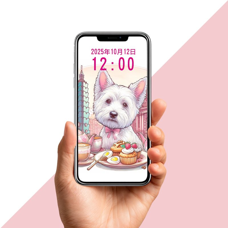 友梗美食家系列2手機桌布插畫套組 - 電腦手機桌布/貼圖/App 圖示 - 其他材質 