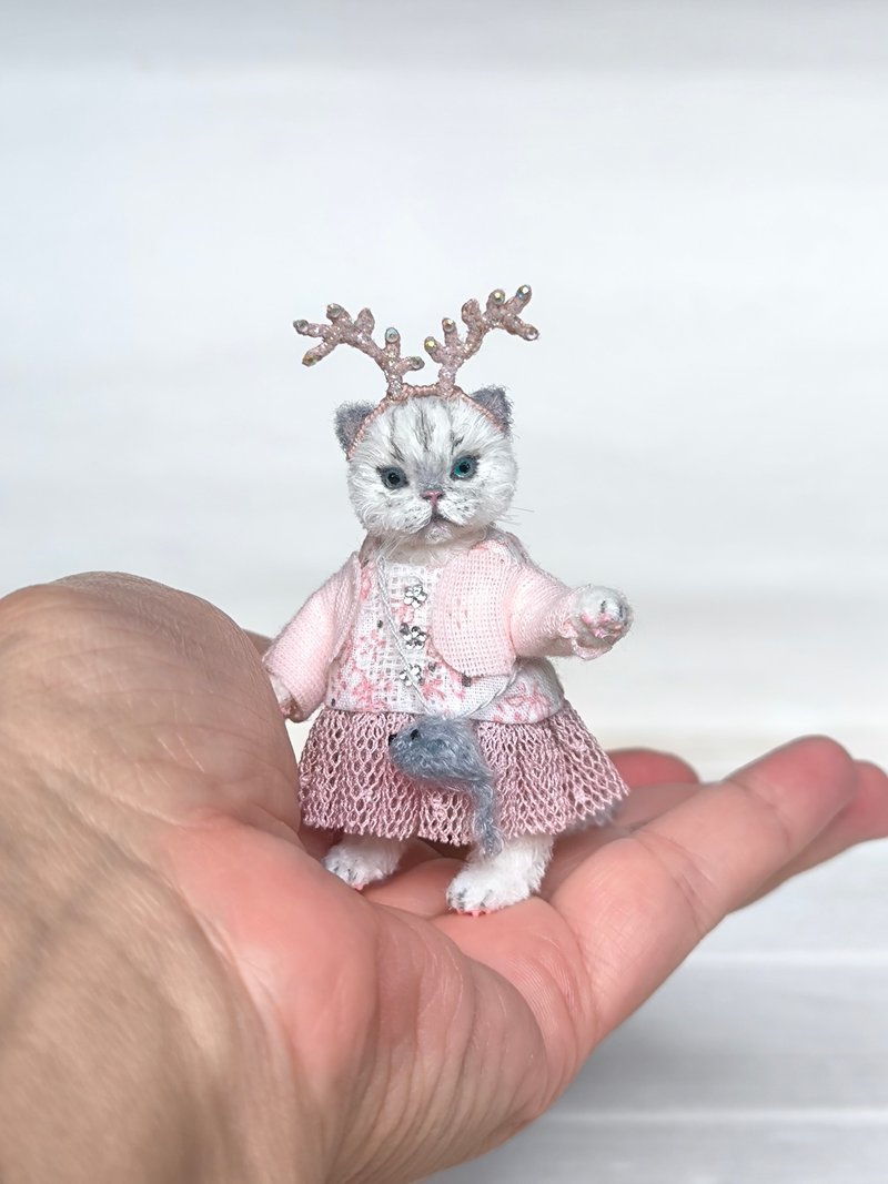 kitten  Lizzy - 公仔/玩偶 - 羊毛 白色