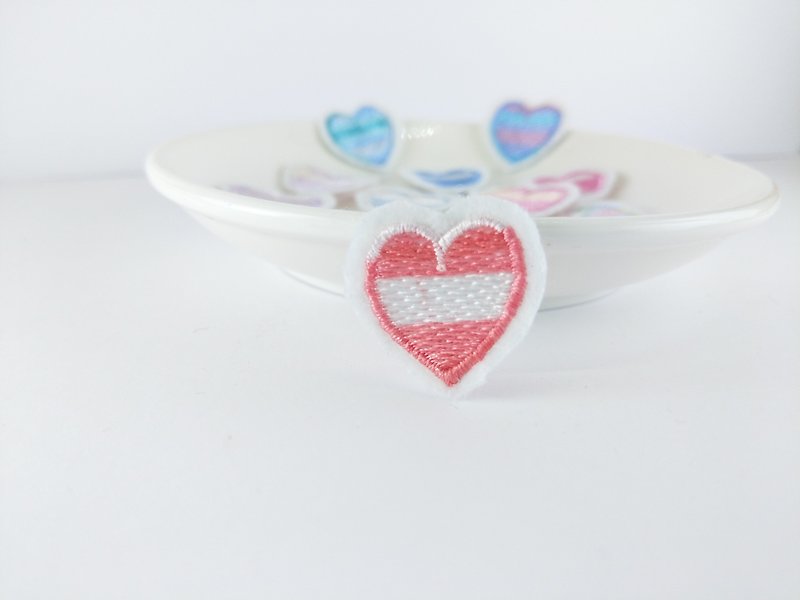 Mini Mint Heart Patches | Tiny Aqua Pastel Heart Love Iron On Appliques | Embroi - Other - Other Materials Red
