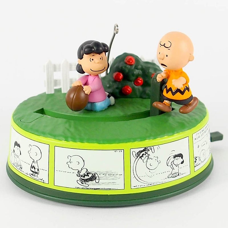 Snoopy吊飾-樂觀的查理布朗【Hallmark-Peanuts史奴比 吊飾】 - 公仔模型 - 其他材質 綠色
