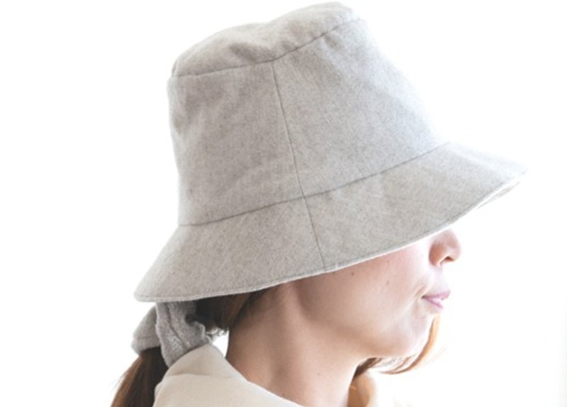 冬のハット［ヤク混Organic cottonネル生地］ - 帽子 - 棉．麻 